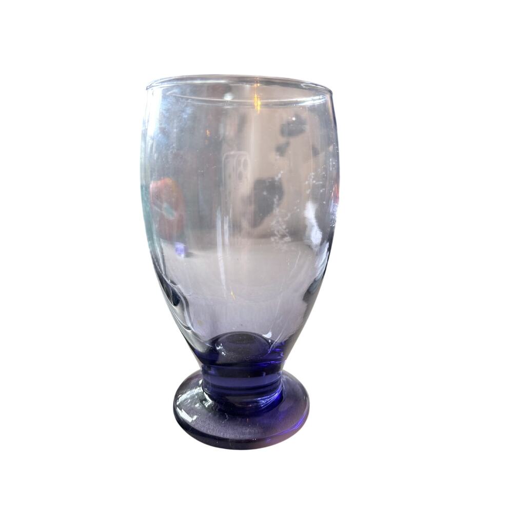 vintage footed glassware tumbler,